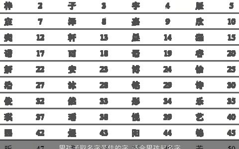 男孩子取名字最佳的字 适合男孩起名字大全的字 好听吉利的男孩名字大全精挑