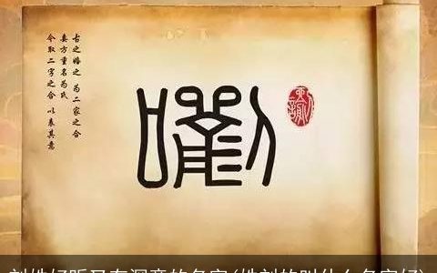 刘姓好听又有深意的名字(姓刘的叫什么名字好)