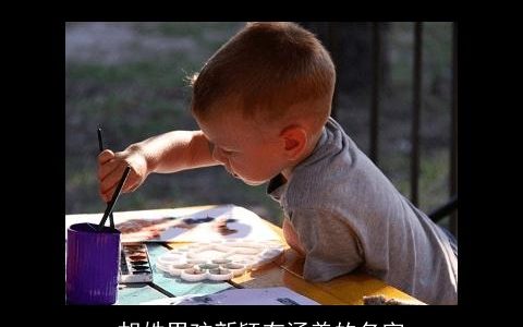 胡姓男孩新颖有涵养的名字