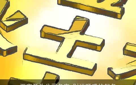 汇字开头公司名字 财运旺盛的起名