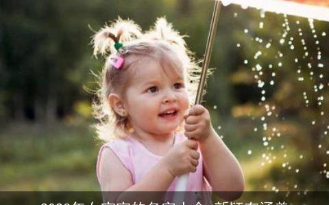 2023年女宝宝的名字大全 新颖有涵养