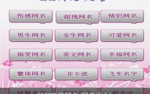 2023微信网名(网名什么)