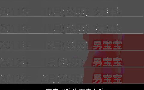 一直查男孩生下来女孩