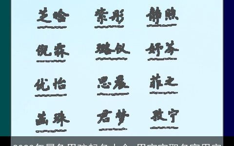 2023年属兔男孩起名大全 男宝宝取名宜用字