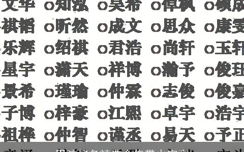 男孩好名精选合集带火字旁