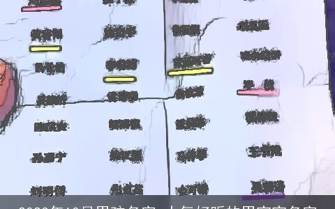 2024年10月男孩名字 大气好听的男宝宝名字