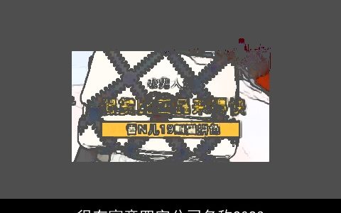 很有寓意四字公司名称2024