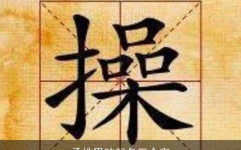 孟姓男孩起名三个字