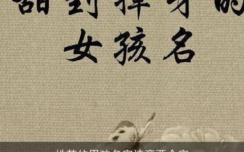 姓苏的男孩名字诗意两个字