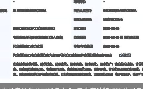 电子产品类公司取名大全 三个字独特好听公司名