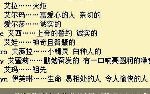有内涵的团队英文名大全 洋气内涵的团队英文名字挑选