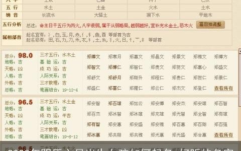 2023年阴历六月出生女孩如何起名 好听的名字