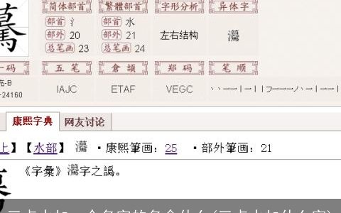 三点水加一个名字的名念什么(三点水加什么字)