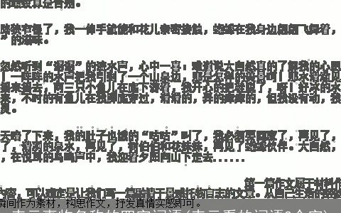 表示事物名称的四字词语(表示看的词语2个字)