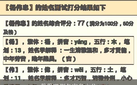 蔡恩琪测名字多少分