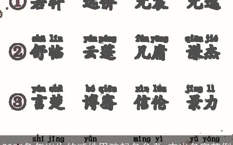 2023兔年出生的臧姓男孩起名参考 杰出名字范例