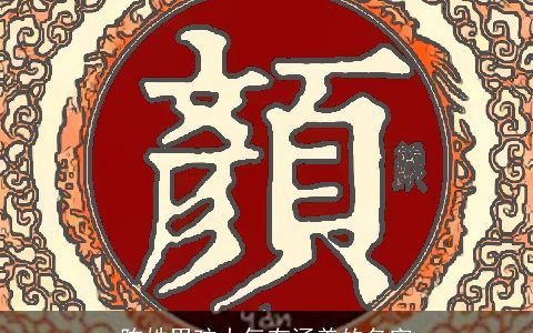 陈姓男孩大气有涵养的名字