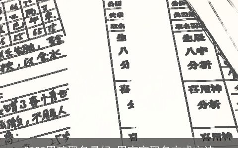 2024男孩取名最好 男宝宝取名方式方法