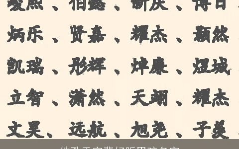 姓孔垂字辈好听男孩名字