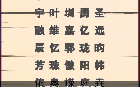 含有王语的女宝宝名字