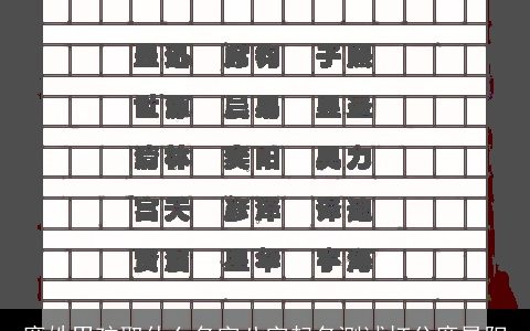 廉姓男孩取什么名字八字起名测试打分廉昊阳