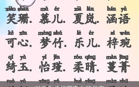 以安为姓的四字女孩名字