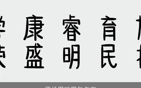 董姓男孩霸气名字