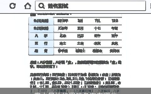 带木属性的男孩名字有哪些