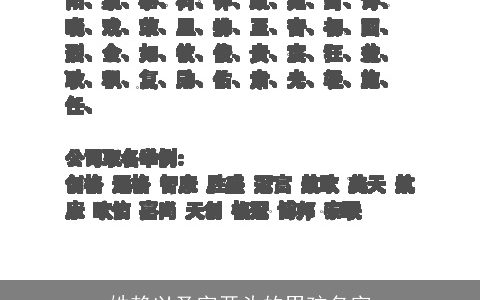 姓赖以圣字开头的男孩名字