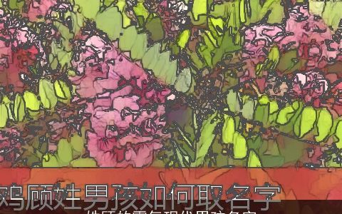 姓顾的霸气现代男孩名字