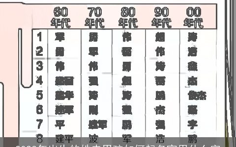 2024年出生的姓史男孩如何起名宜用什么字