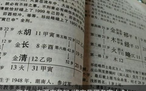 取名一定要字辈吗(维字辈取名字大全)