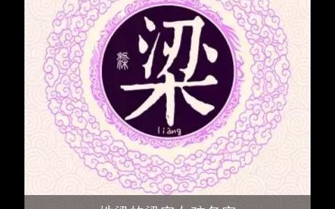 姓梁的梁字女孩名字