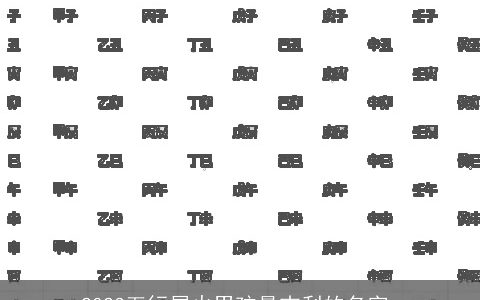 2024五行属火男孩最吉利的名字_