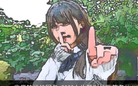 非常转运的网名 2024女生旺财的微信名