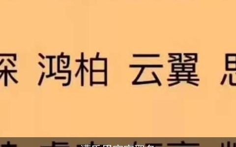 漕氏男宝宝取名