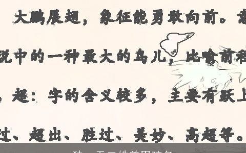 独一无二姓曾男孩名