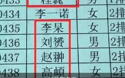 过姓取名字