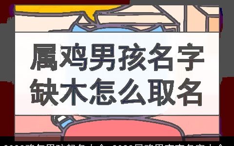 2024龙年男孩起名大全 2024属鸡男宝宝名字大全_