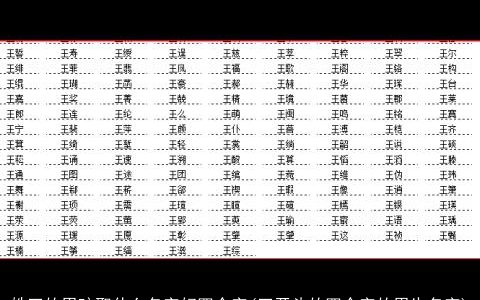 姓王的男孩取什么名字好四个字(王开头的四个字的男生名字)