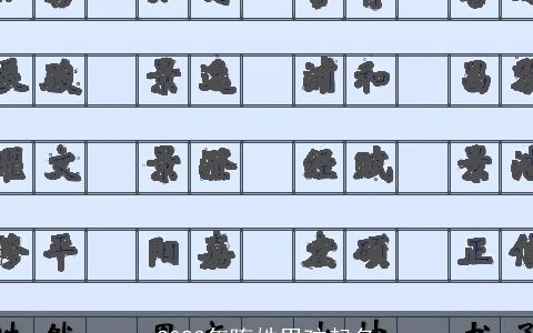 2023年隋姓男孩起名