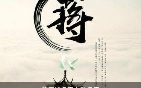 蒋字取名字女孩名字