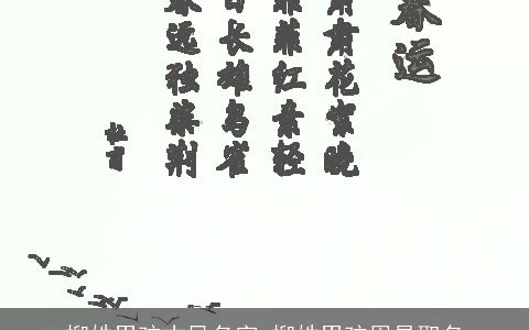 柳姓男孩古风名字 柳姓男孩周易取名