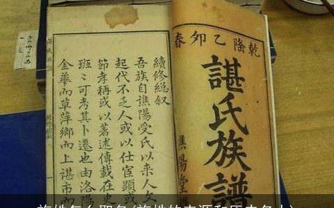 施姓怎么取名(施姓的来源和历史名人)