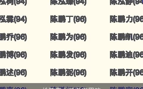 姓陈带文的名字男孩