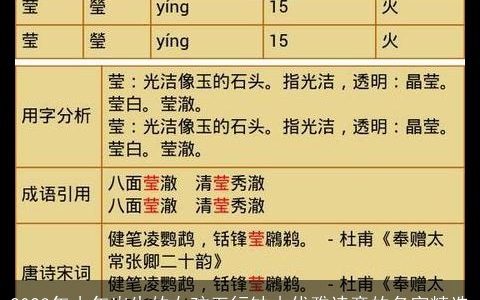 2023年小年出生的女孩五行缺木优雅诗意的名字精选