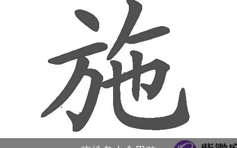 施姓名大全男孩