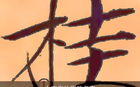 木字旁改男孩名字