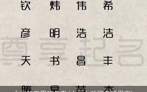 十画的字男孩名字(十画女孩取名常用字)