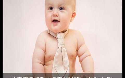 给宝宝取好听的名字(最好听的男孩小名)